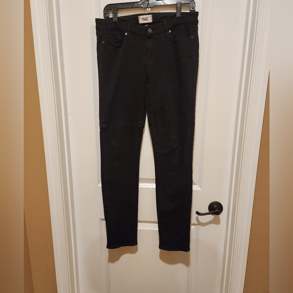 Paige skinny black pant